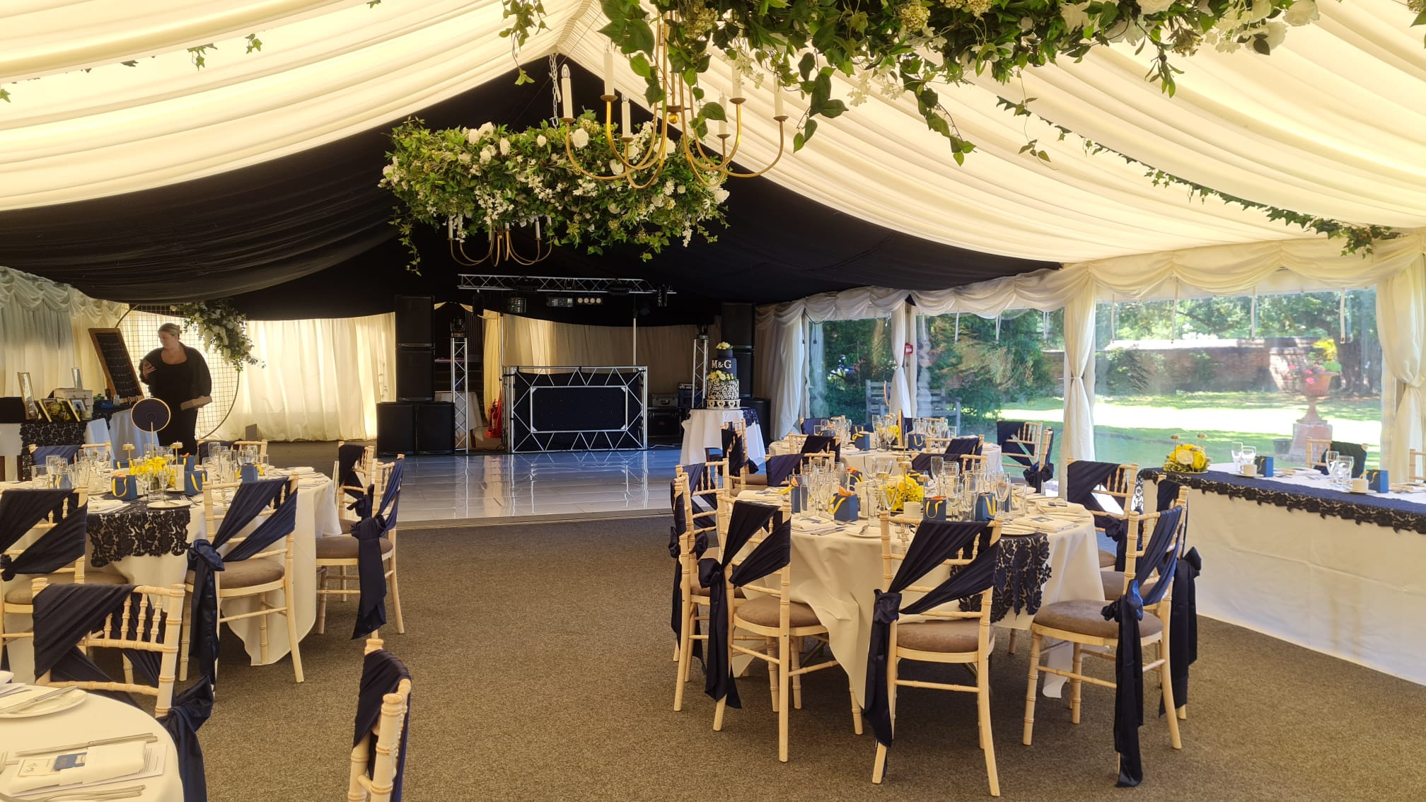 Reception in Marquee