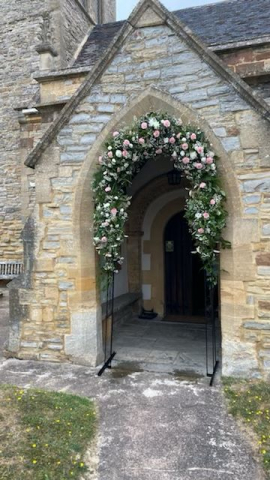 Flowered church arch