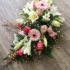 Delicate Tear Drop Spray Funeral Tribute