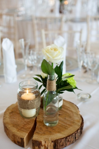 cider mill barns rustic table centre piece