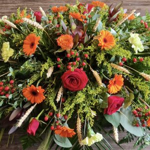 Casket Spray Country Style Flowers