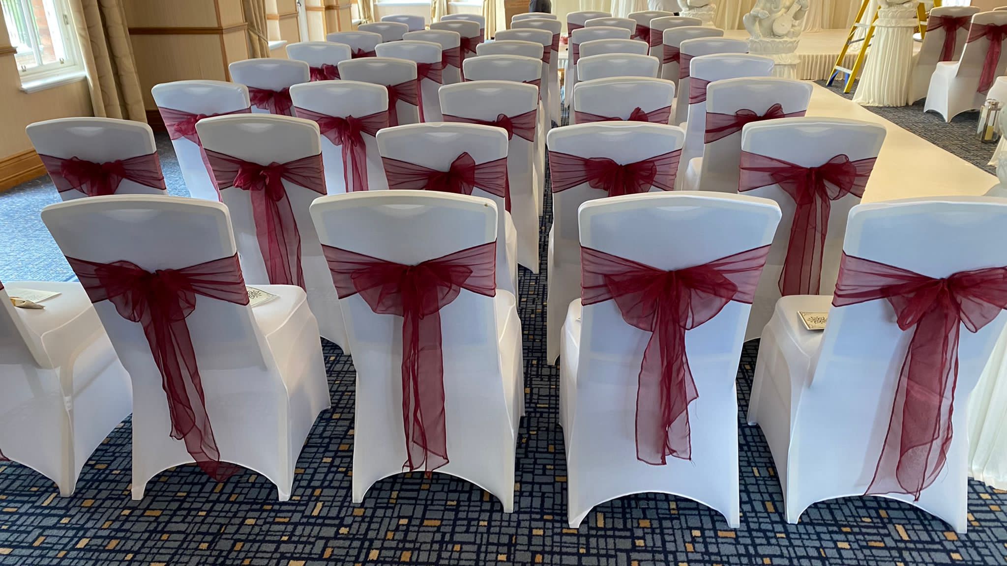 Chair covers Ardencote Manor