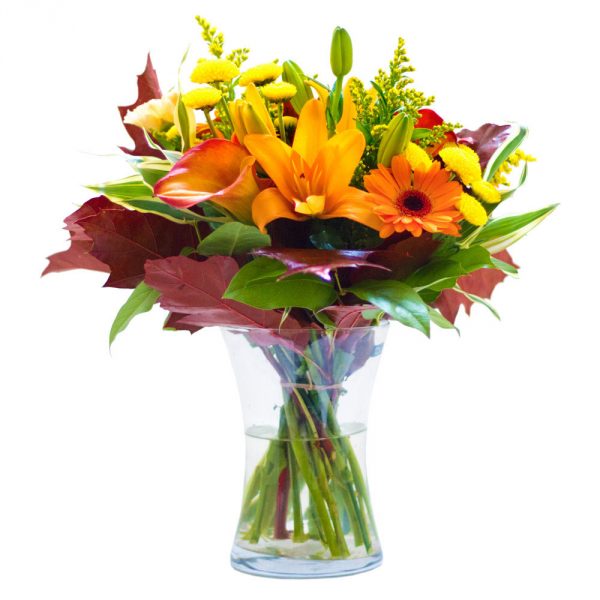 bright flowers in a vase