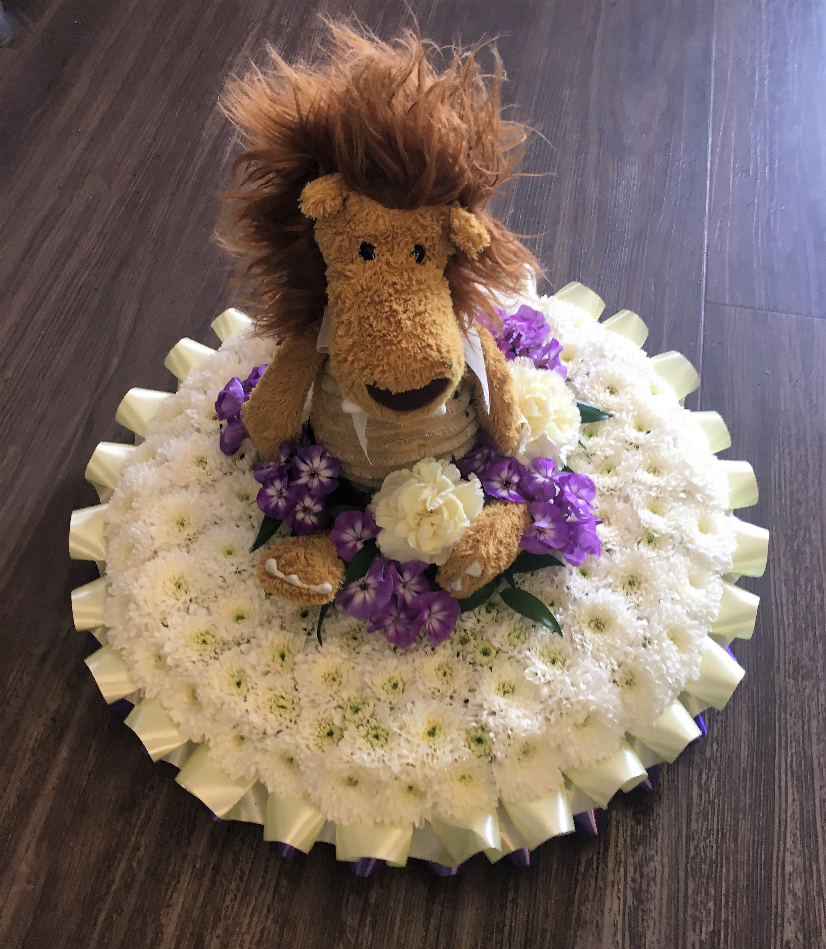 Personal Teddy Bear Touch Funeral Tribute FRESH FUNERAL FLOWERS DELIVERY FLORIST IN STUDLEY REDDITCH ALCESTER