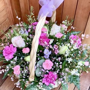 Bright and Cheerful Basket Arrangement