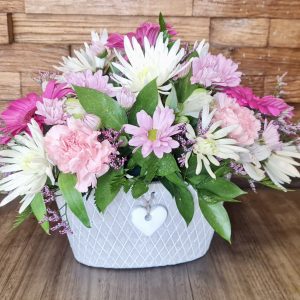 Pink Mist Pot Arrangement