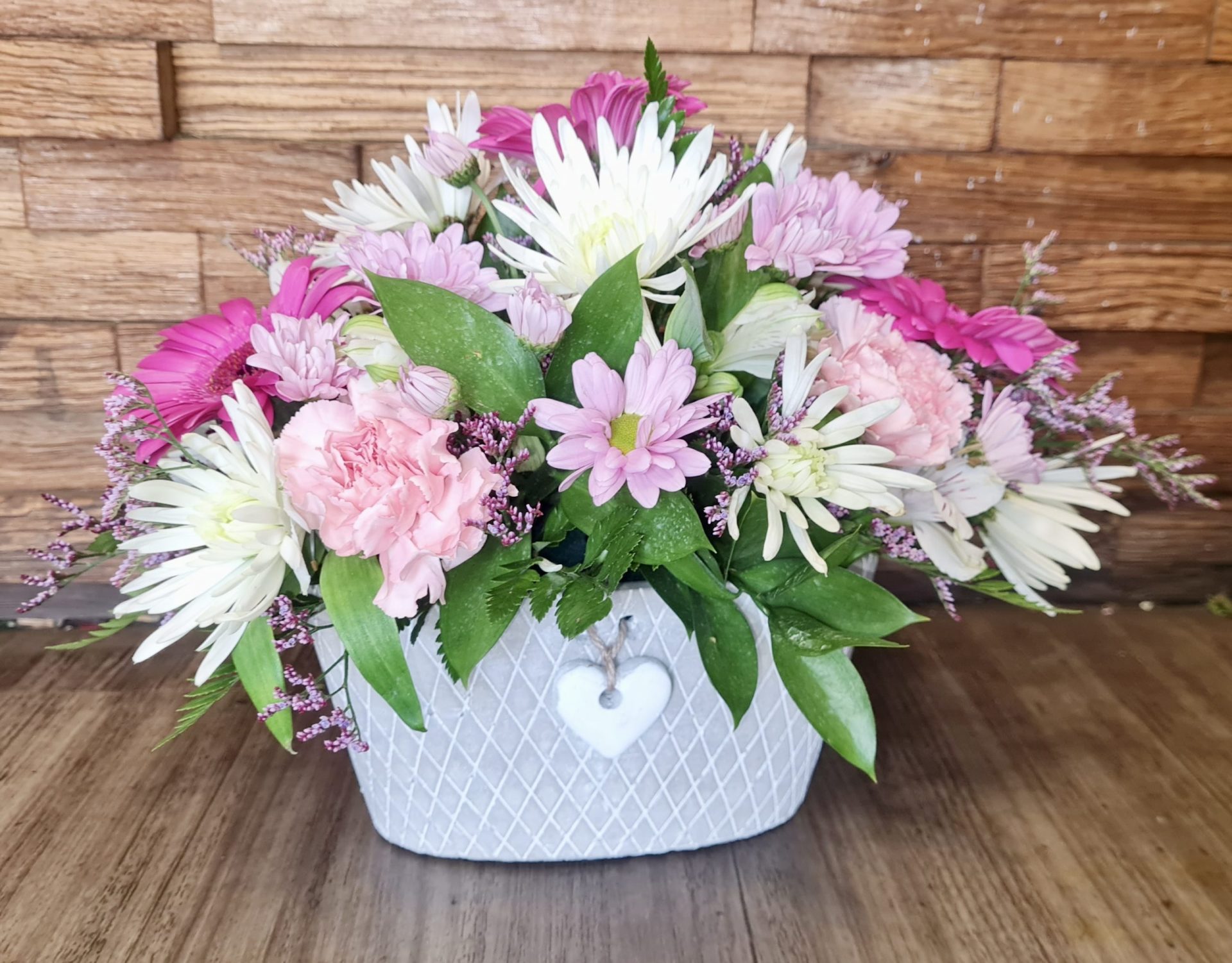 Pink Mist Pot Arrangement