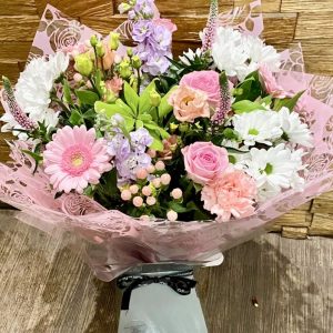hand tied bright and beautiful colours arrives in water same day delivery