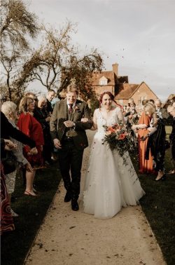Autumnal bridal bouquet