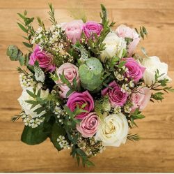 hand tied wedding bouquet